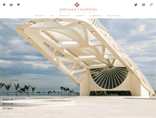 Tablet Screenshot of calatrava.com